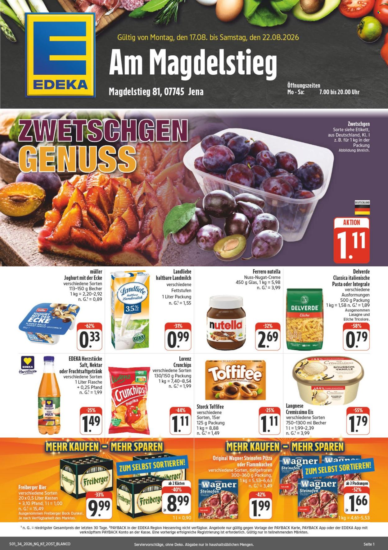Edeka Prospekte  - 17.8.2026 - 22.8.2026. Seite 1