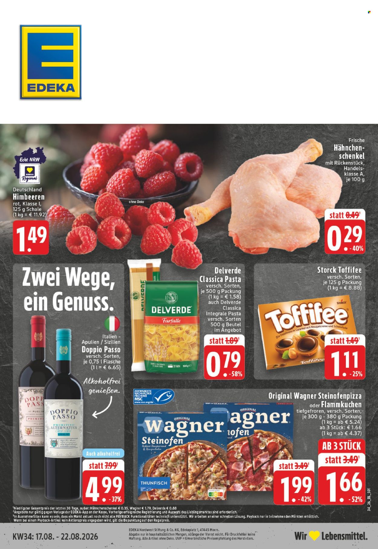 Edeka Prospekte  - 17.8.2026 - 22.8.2026. Seite 1
