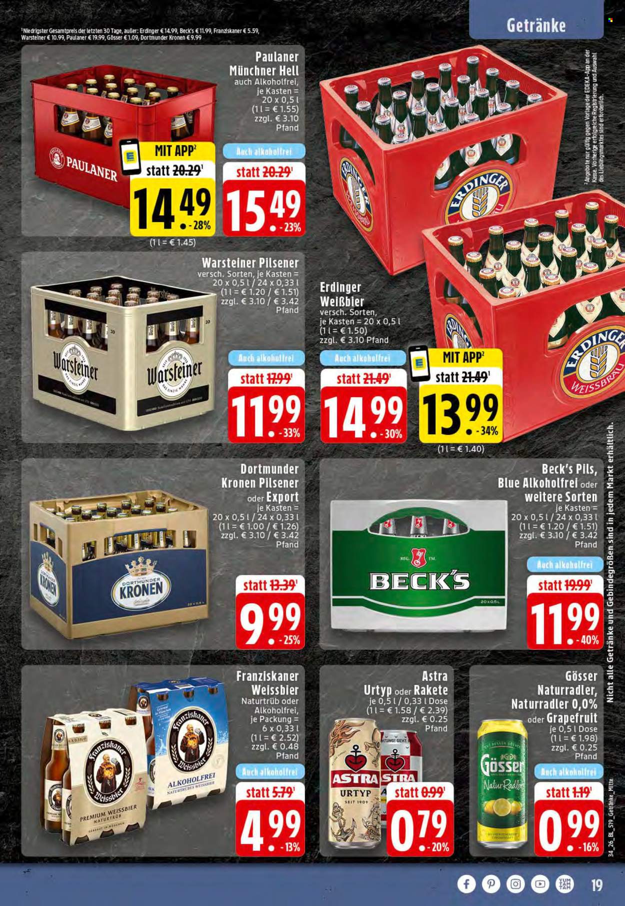 Edeka Prospekte  - 17.8.2026 - 22.8.2026. Seite 19