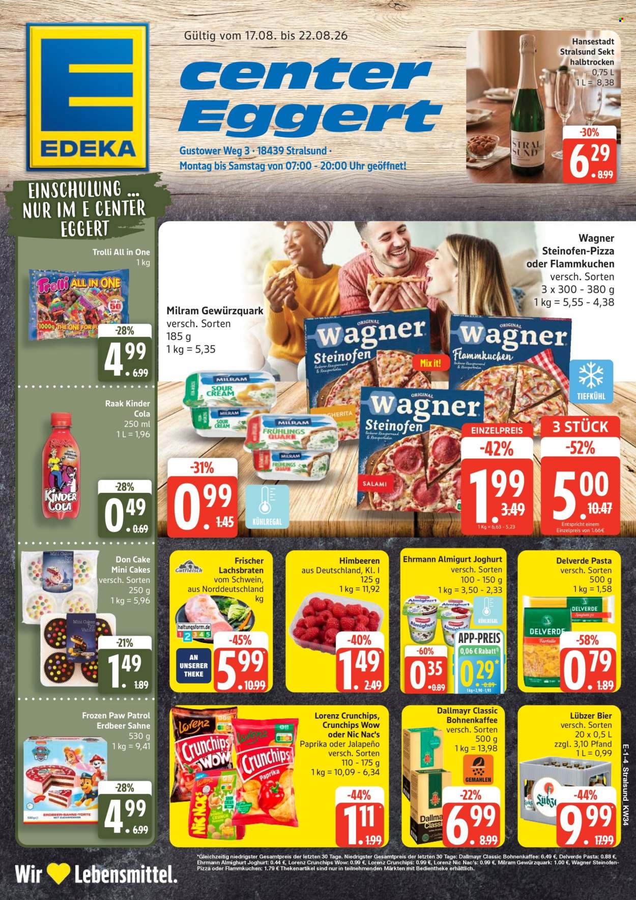 E center Prospekte  - 17.8.2026 - 22.8.2026. Seite 1