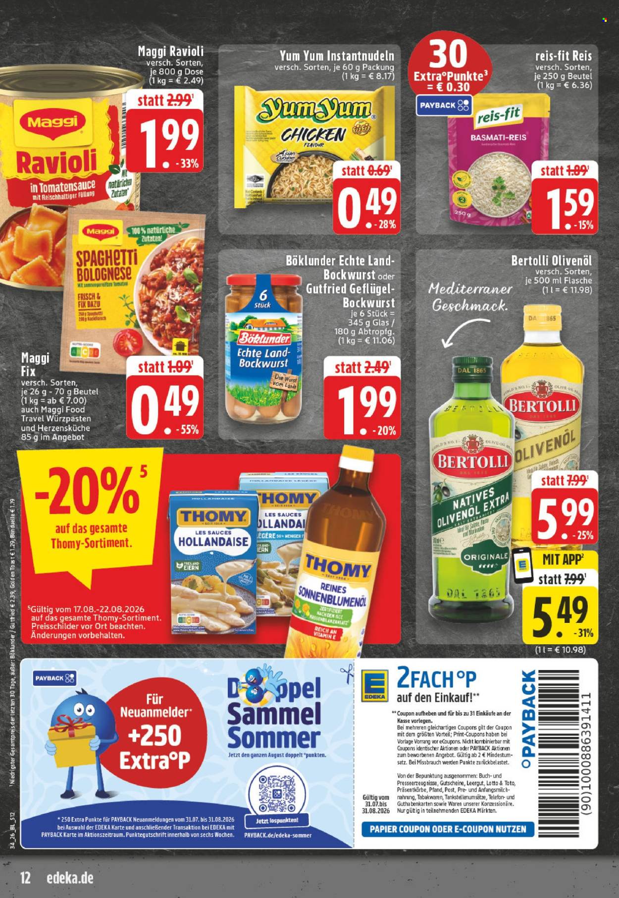 Edeka Prospekte  - 17.8.2026 - 22.8.2026. Seite 12