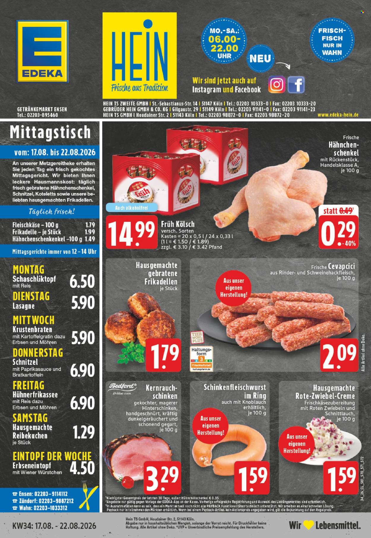 Edeka Prospekte  - 17.8.2026 - 22.8.2026. Seite 1