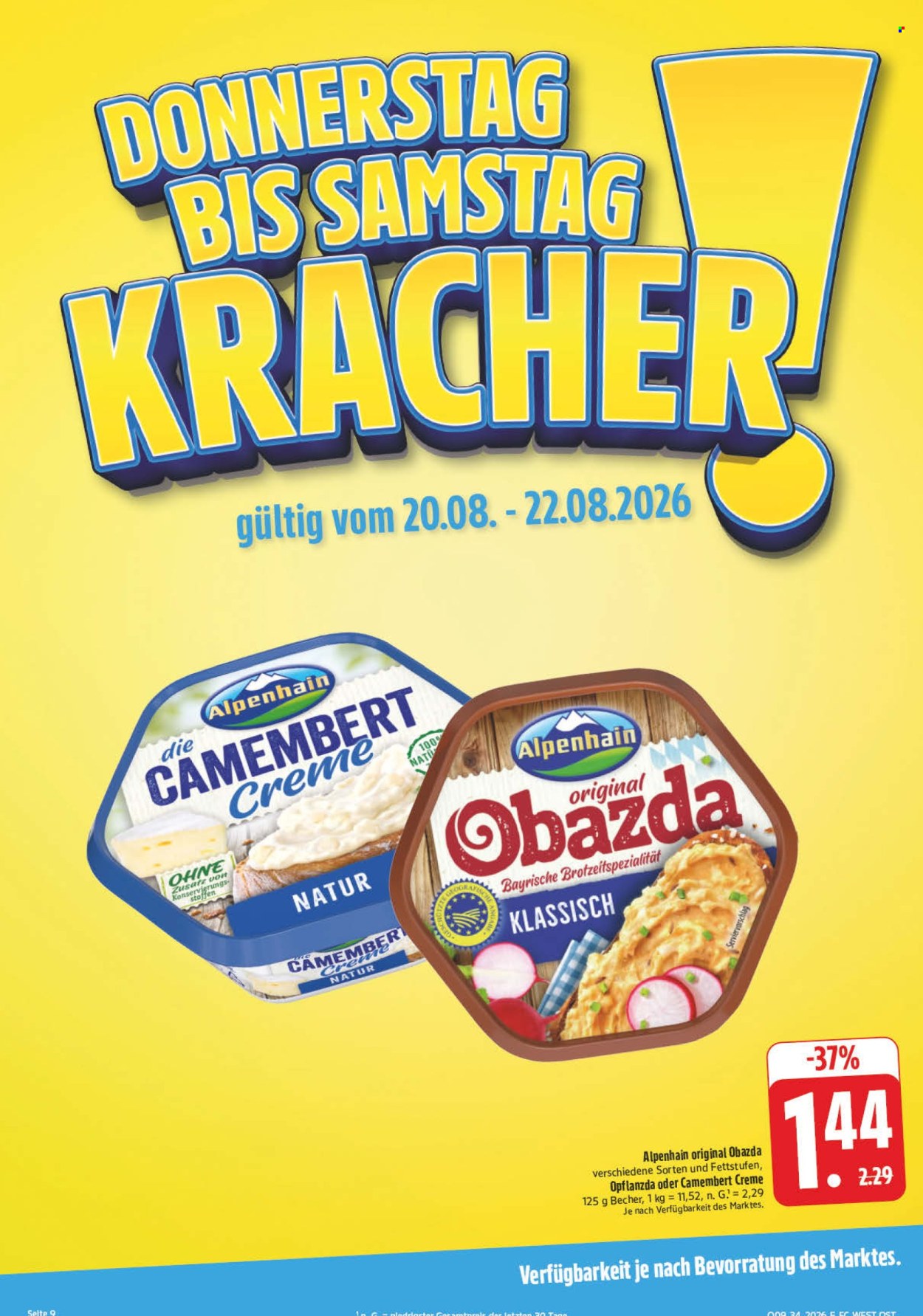 Edeka Prospekte  - 17.8.2026 - 22.8.2026. Seite 36