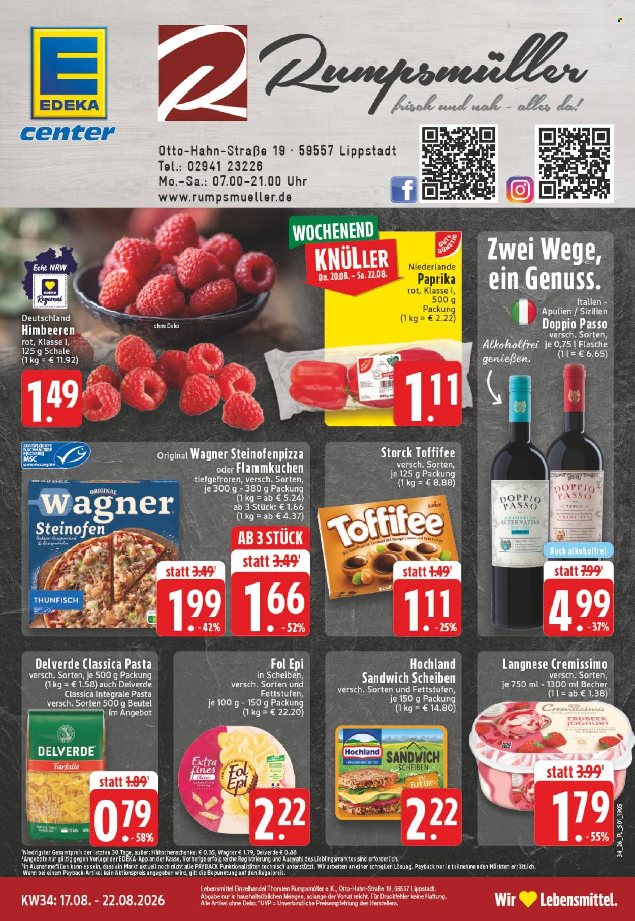 Edeka Prospekte  - 17.8.2026 - 22.8.2026. Seite 1