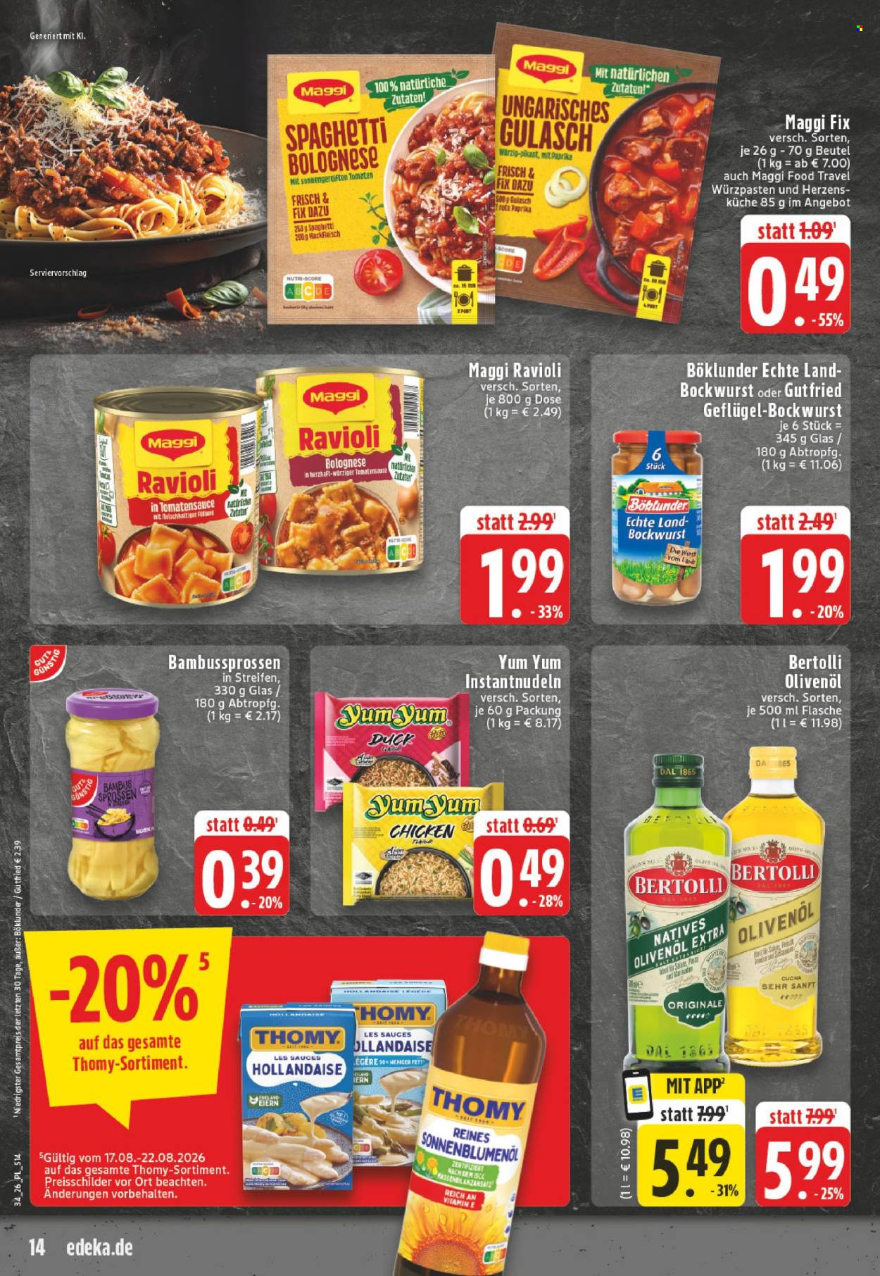 Edeka Prospekte  - 17.8.2026 - 22.8.2026. Seite 14