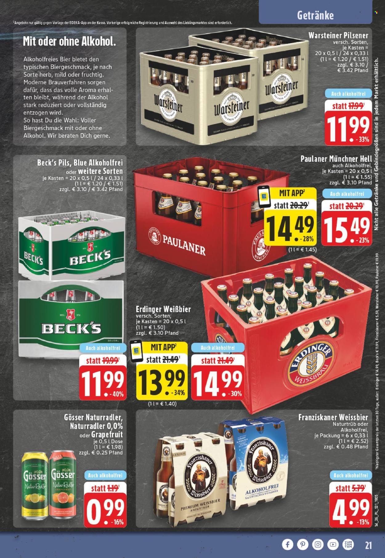 Edeka Prospekte  - 17.8.2026 - 22.8.2026. Seite 21