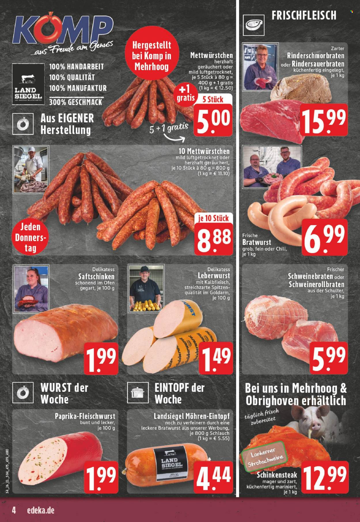 Edeka Prospekte  - 17.8.2026 - 22.8.2026. Seite 4