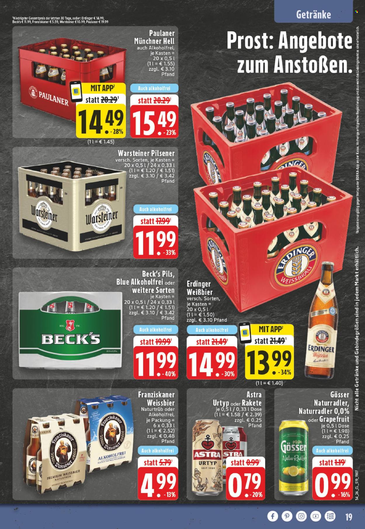 Edeka Prospekte  - 17.8.2026 - 22.8.2026. Seite 19