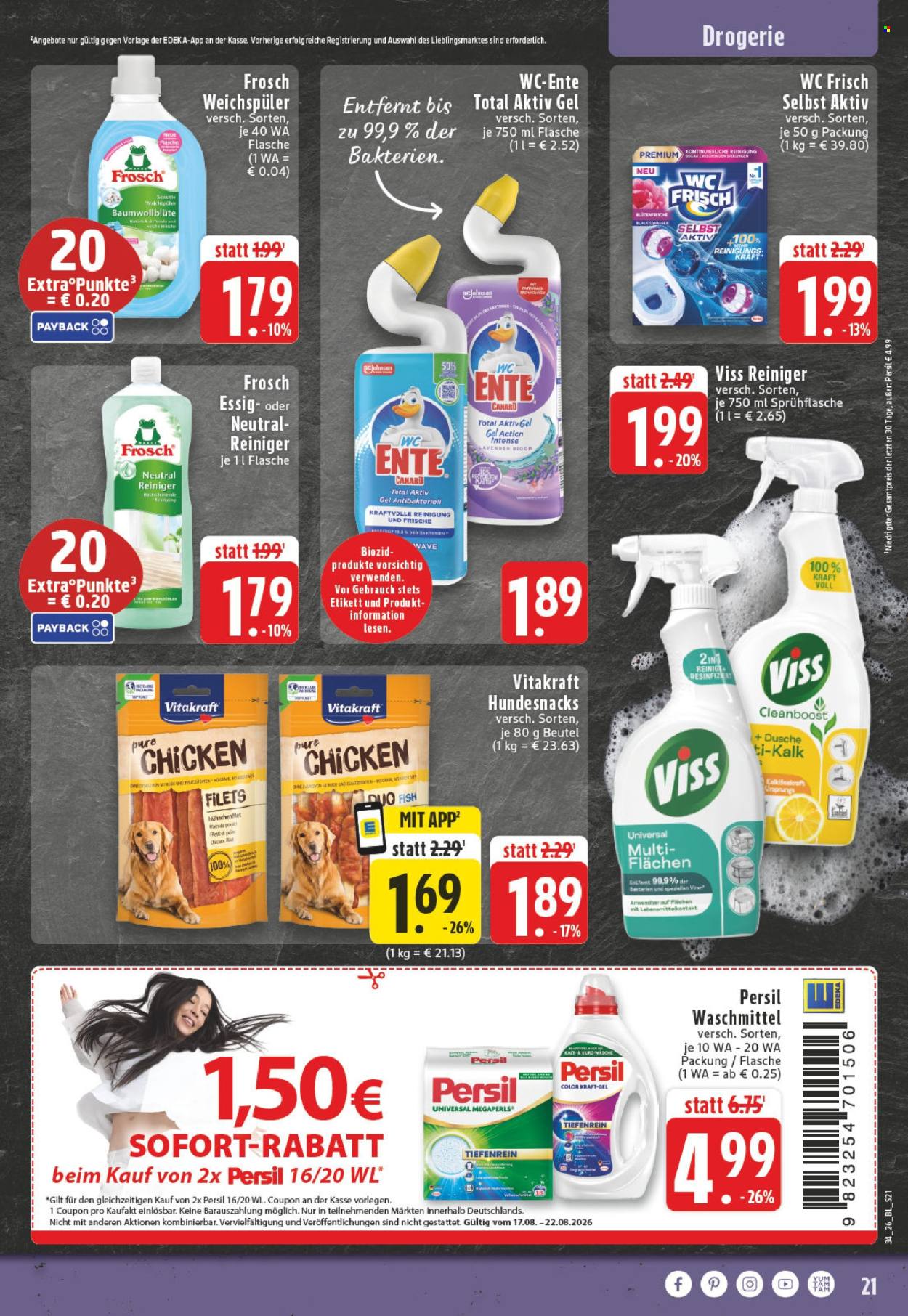 Edeka Prospekte  - 17.8.2026 - 22.8.2026. Seite 21