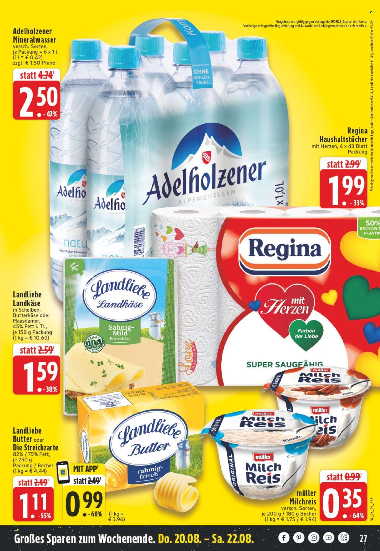 Edeka Prospekte  - 17.8.2026 - 22.8.2026. Seite 27