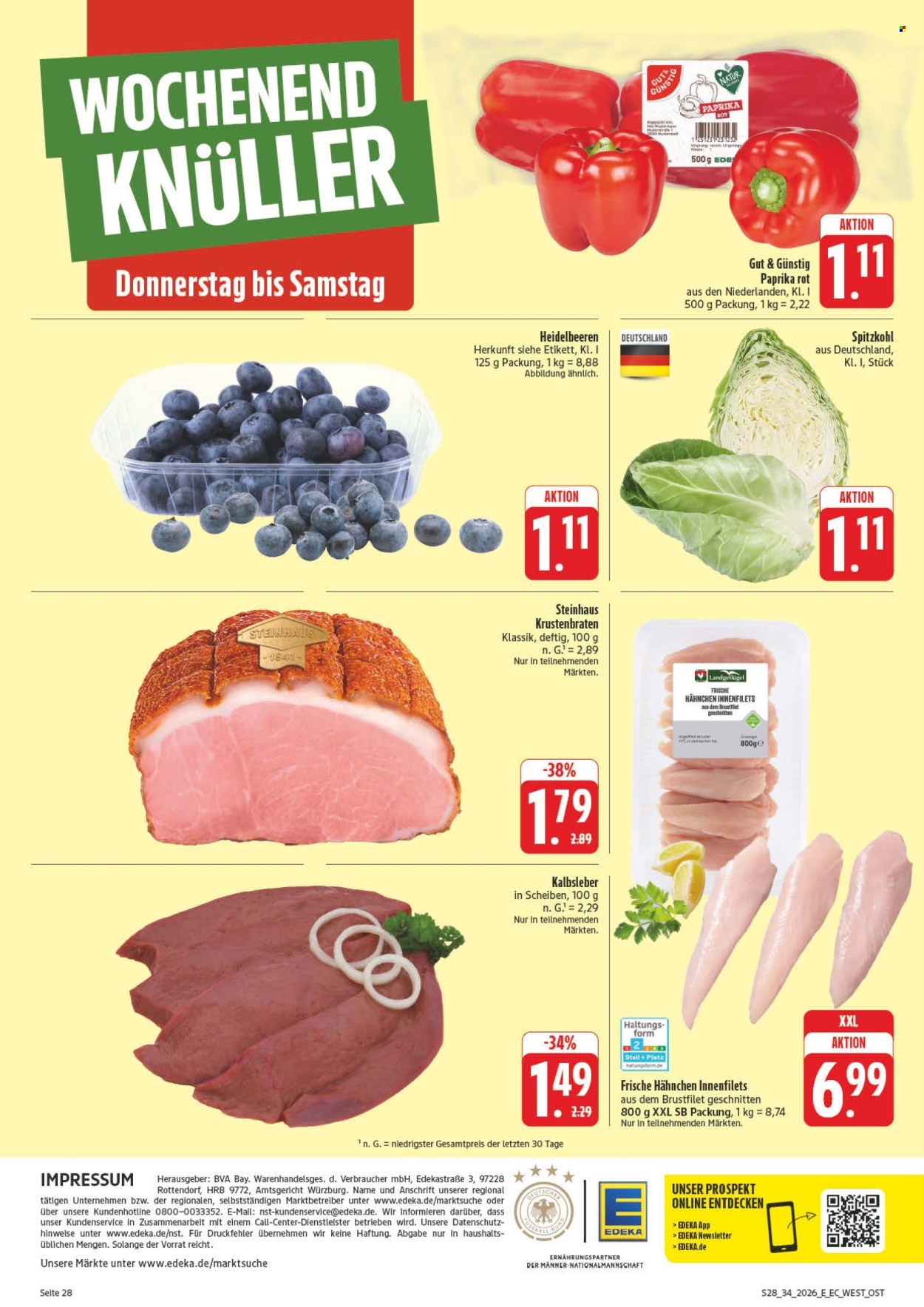 Edeka Prospekte  - 17.8.2026 - 22.8.2026. Seite 38