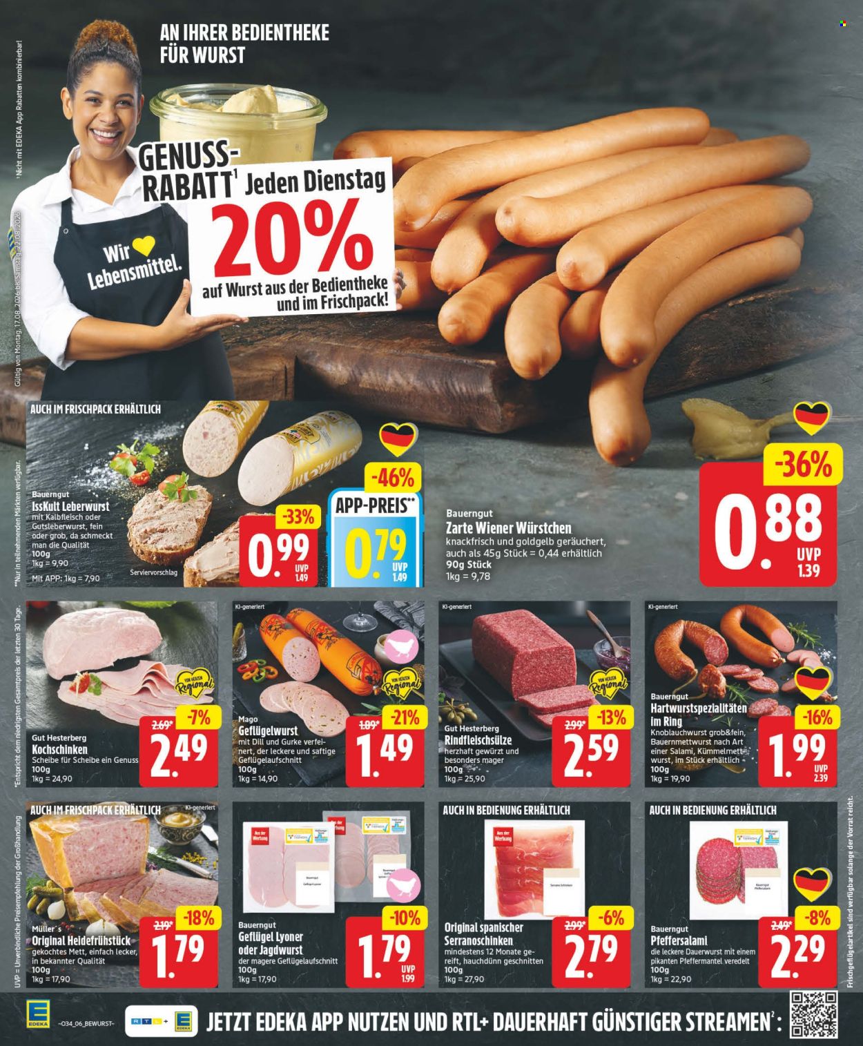 Edeka Prospekte  - 17.8.2026 - 22.8.2026. Seite 6