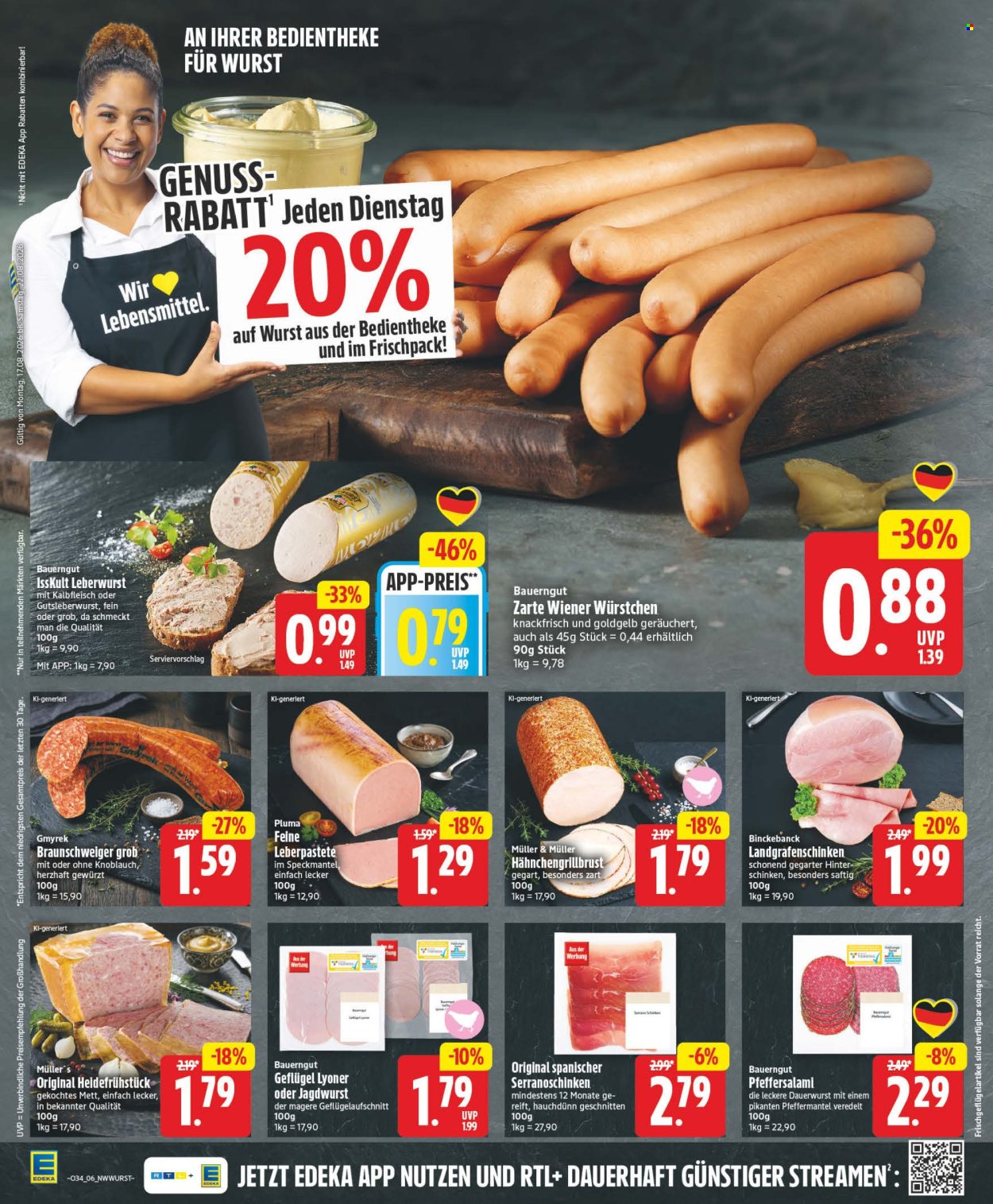 Edeka Prospekte  - 17.8.2026 - 22.8.2026. Seite 6