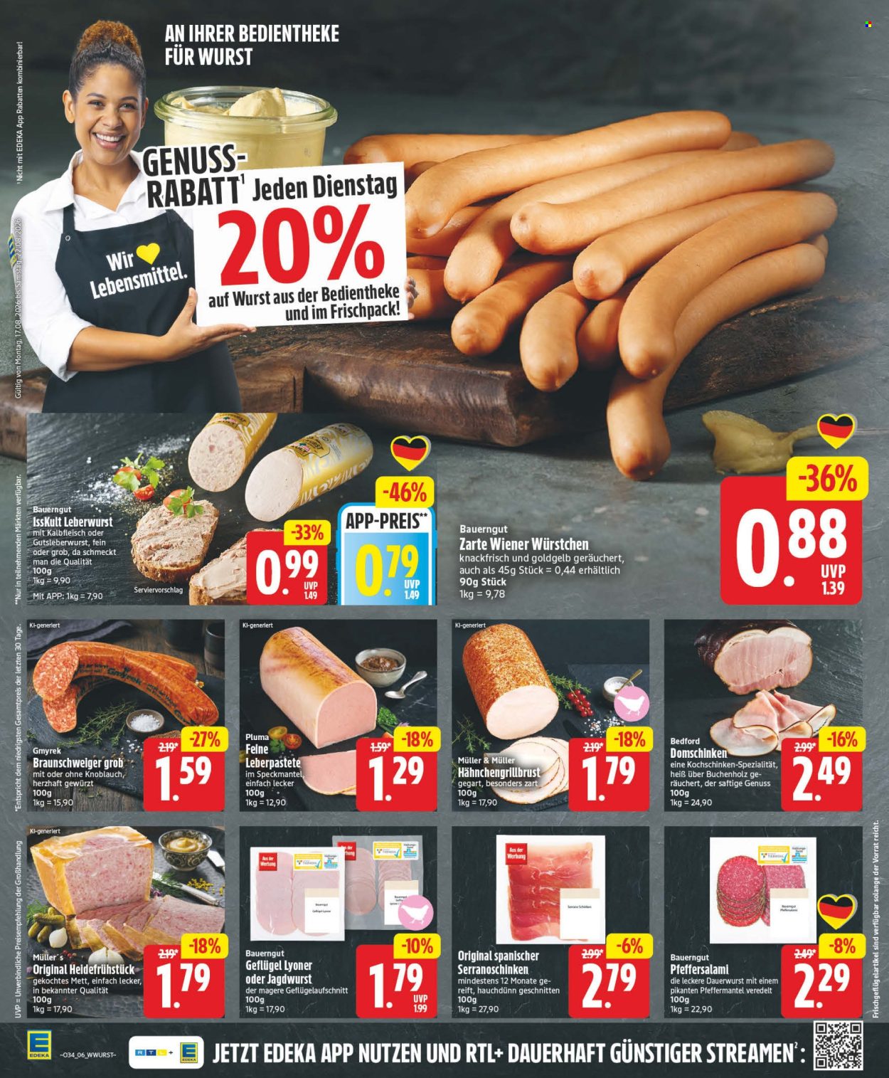 Edeka Prospekte  - 17.8.2026 - 22.8.2026. Seite 6