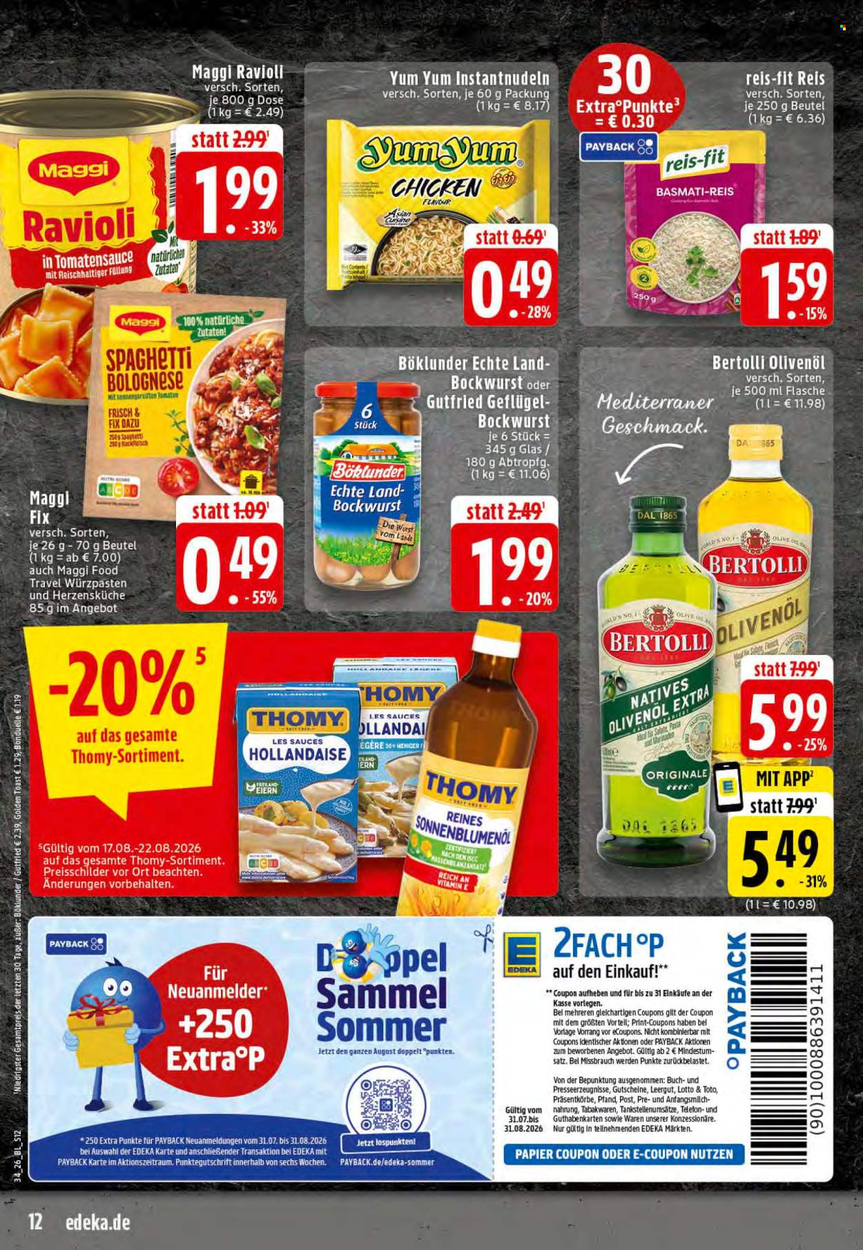 Edeka Prospekte  - 17.8.2026 - 22.8.2026. Seite 12