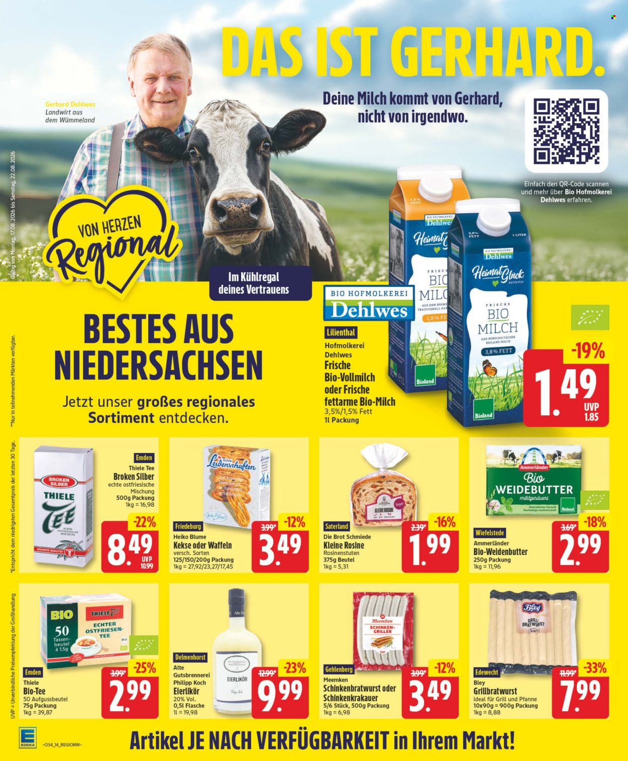 Edeka Prospekte  - 17.8.2026 - 22.8.2026. Seite 14