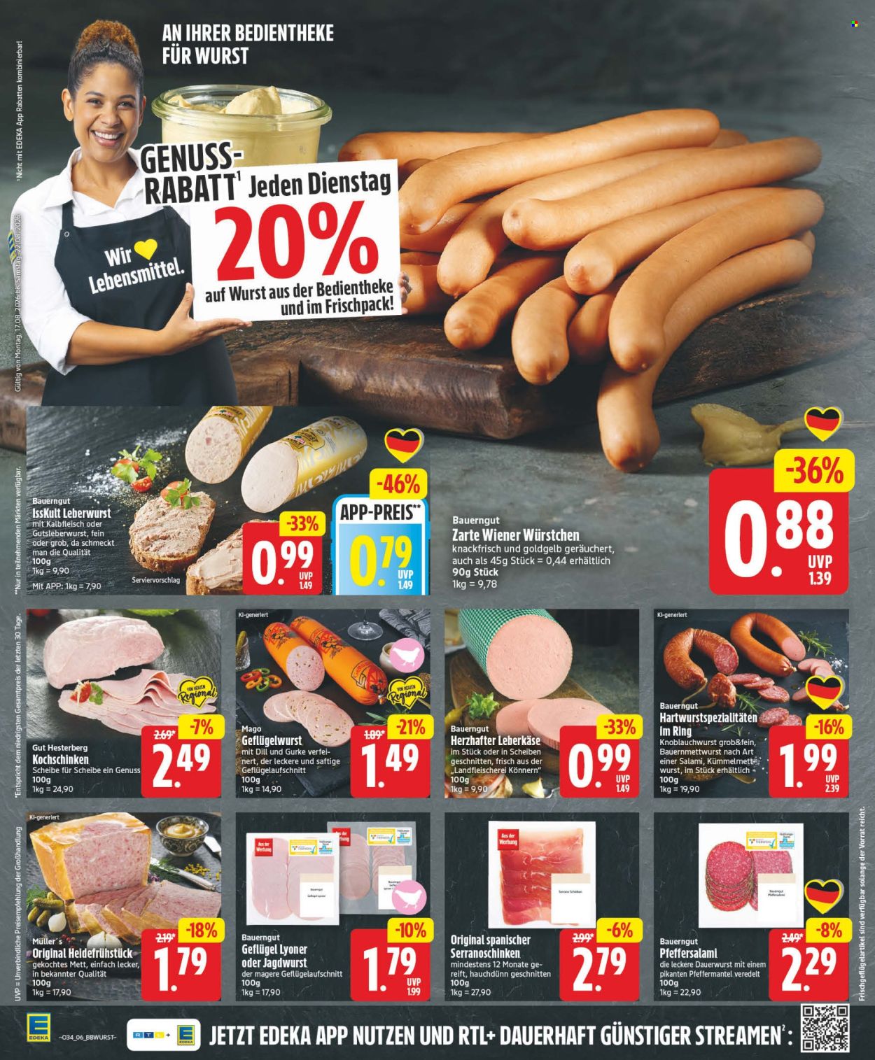 Edeka Prospekte  - 17.8.2026 - 22.8.2026. Seite 6