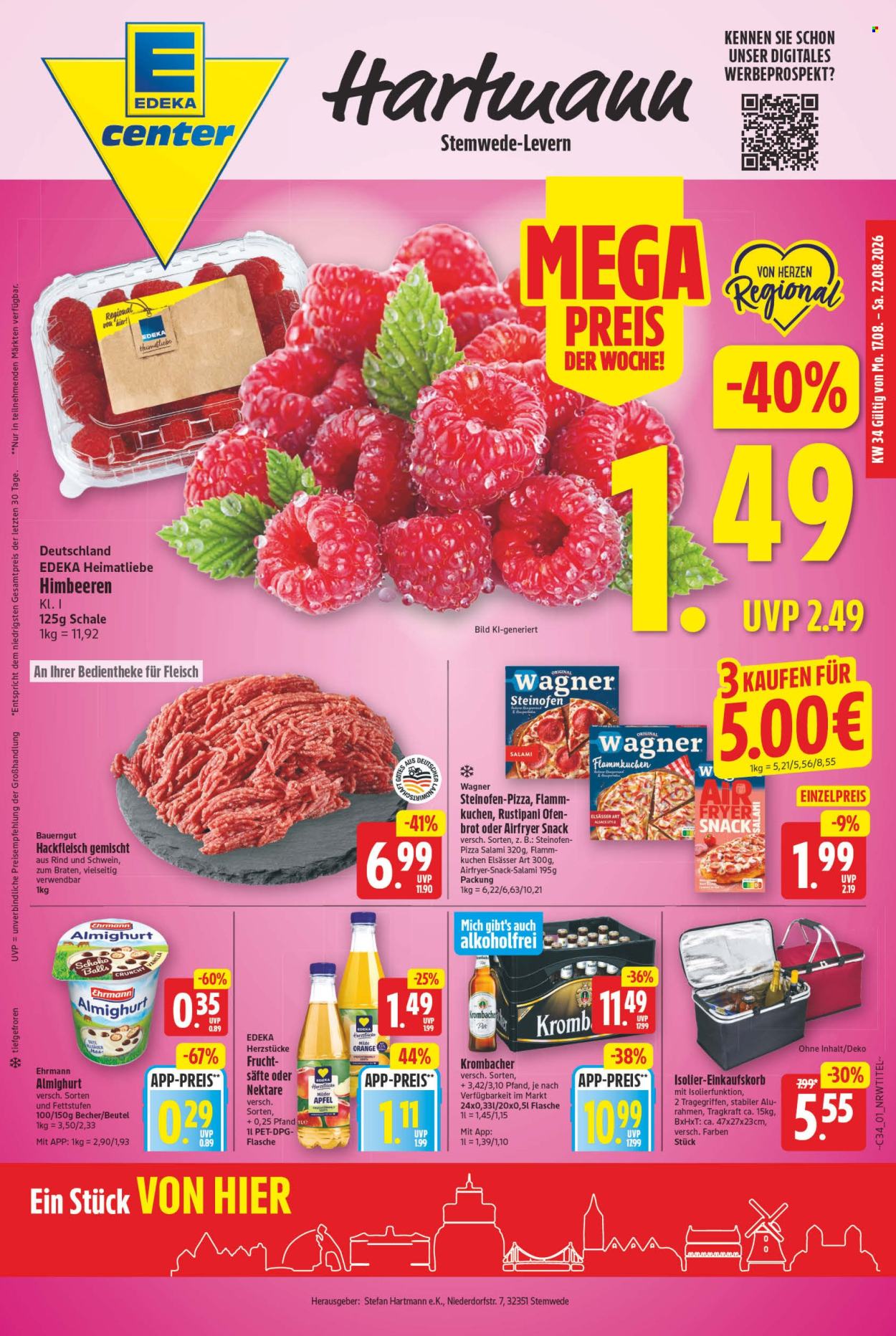 E center Prospekte  - 17.8.2026 - 22.8.2026. Seite 1