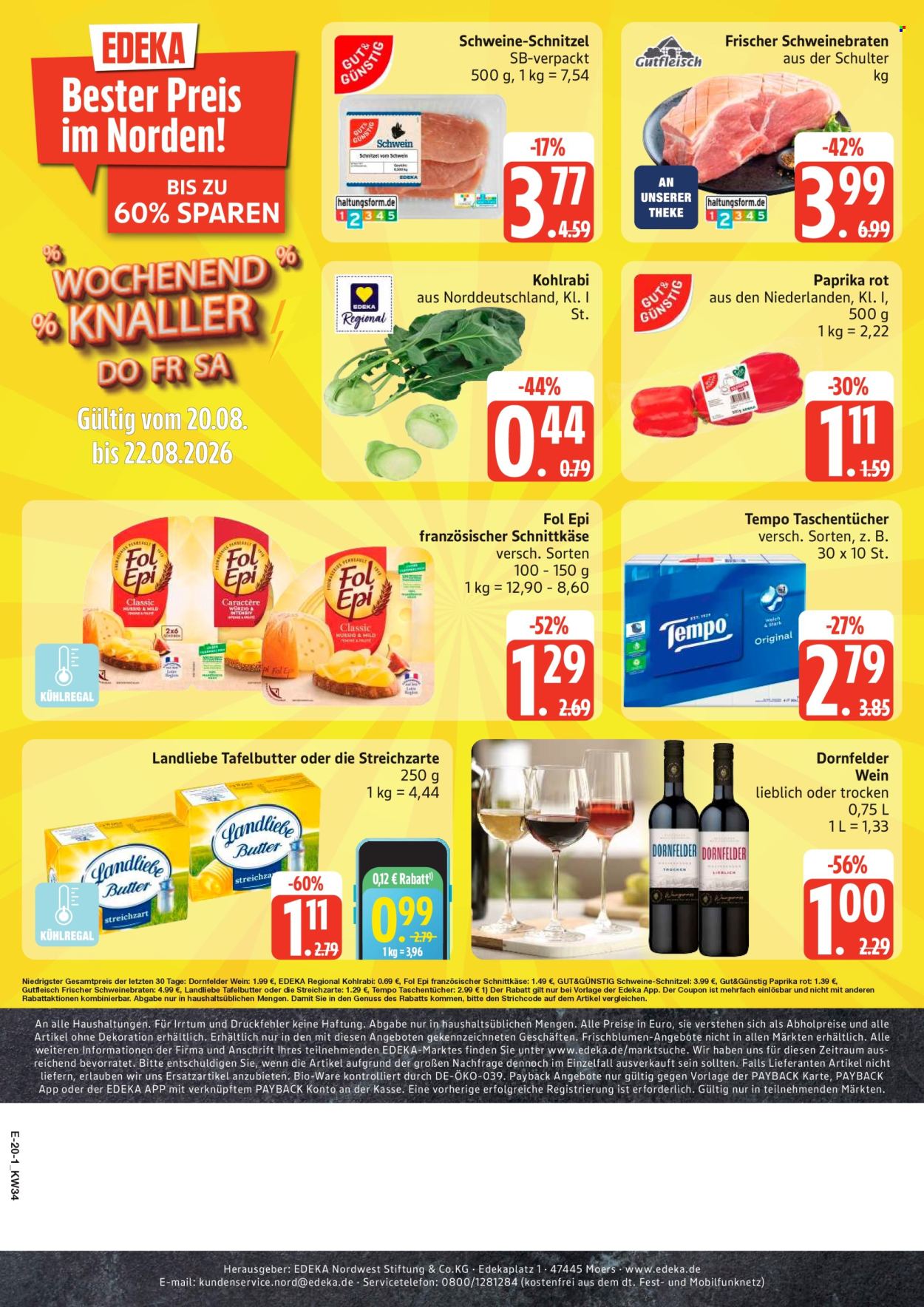 Edeka Prospekte  - 17.8.2026 - 22.8.2026. Seite 26