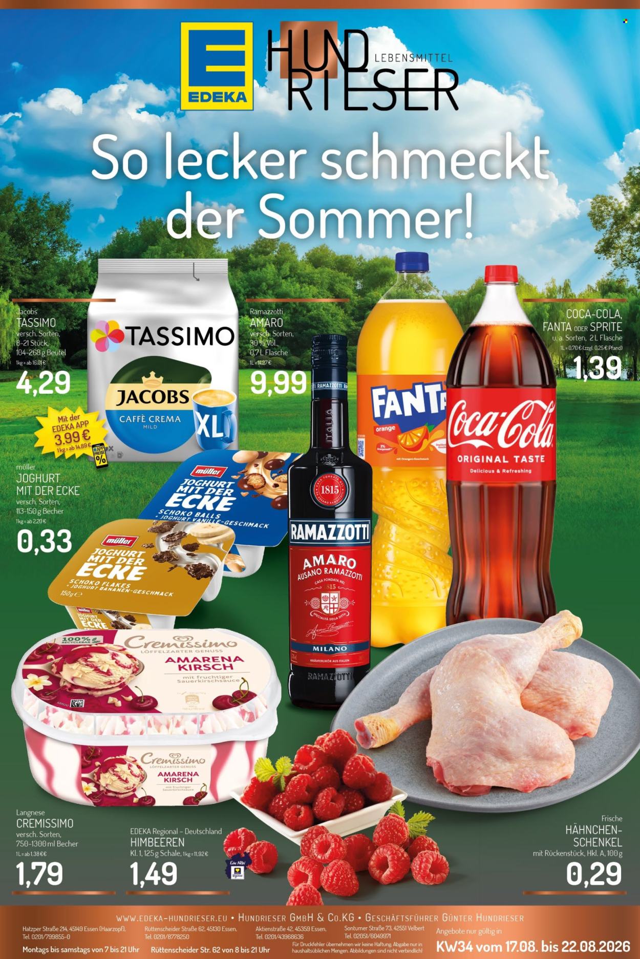 Edeka Prospekte  - 17.8.2026 - 22.8.2026. Seite 1