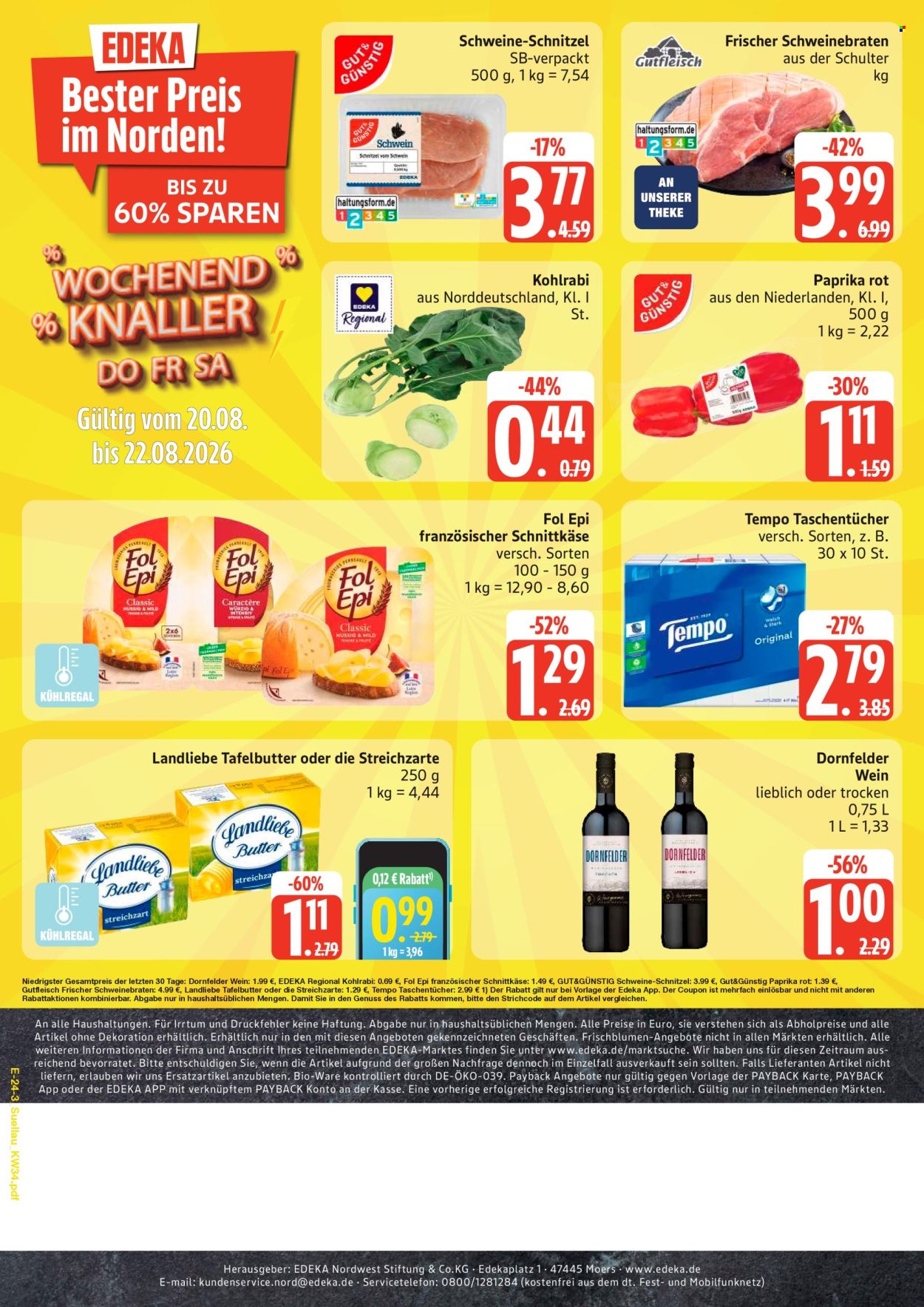 Edeka Prospekte  - 17.8.2026 - 22.8.2026. Seite 30
