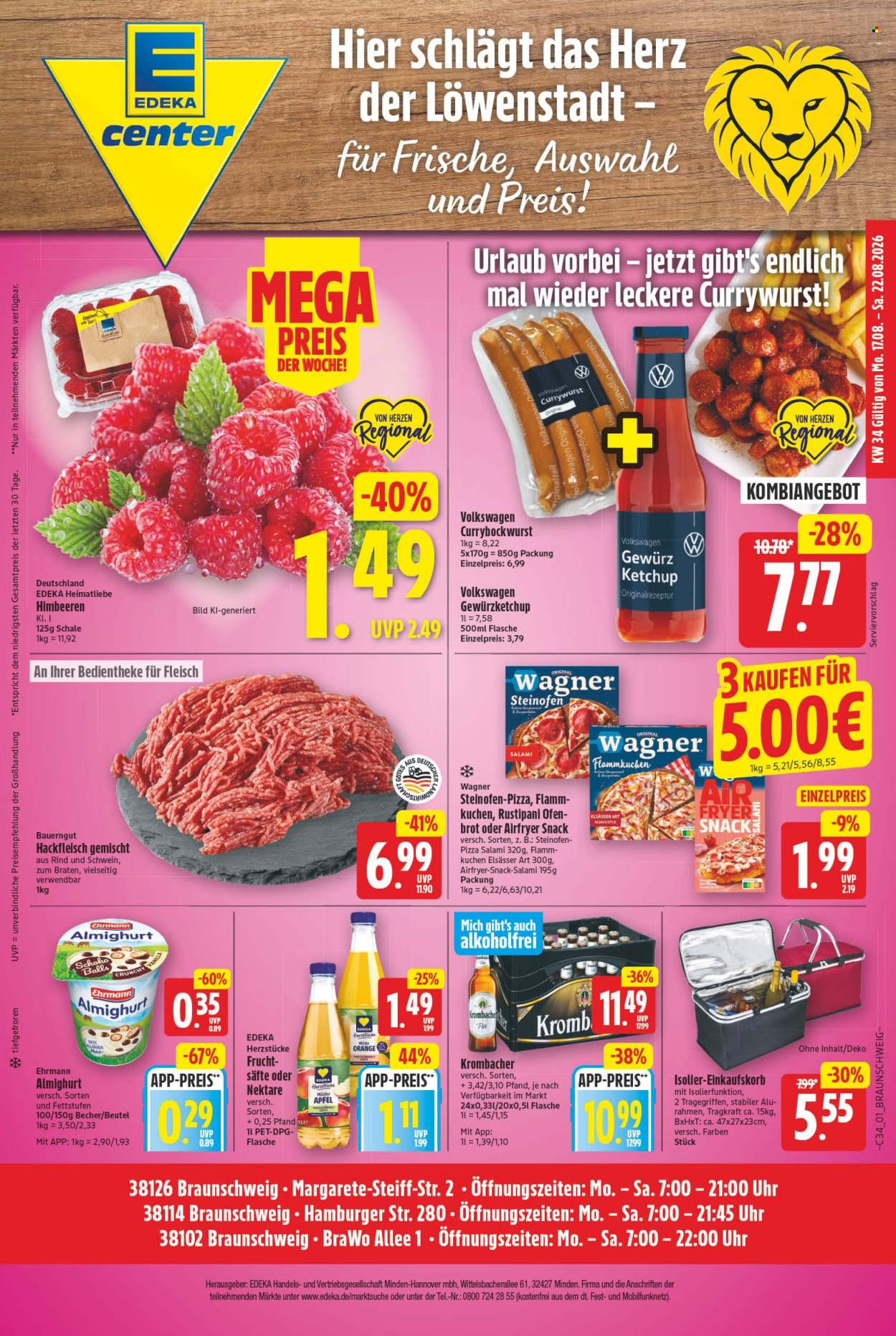 E center Prospekte  - 17.8.2026 - 22.8.2026. Seite 1