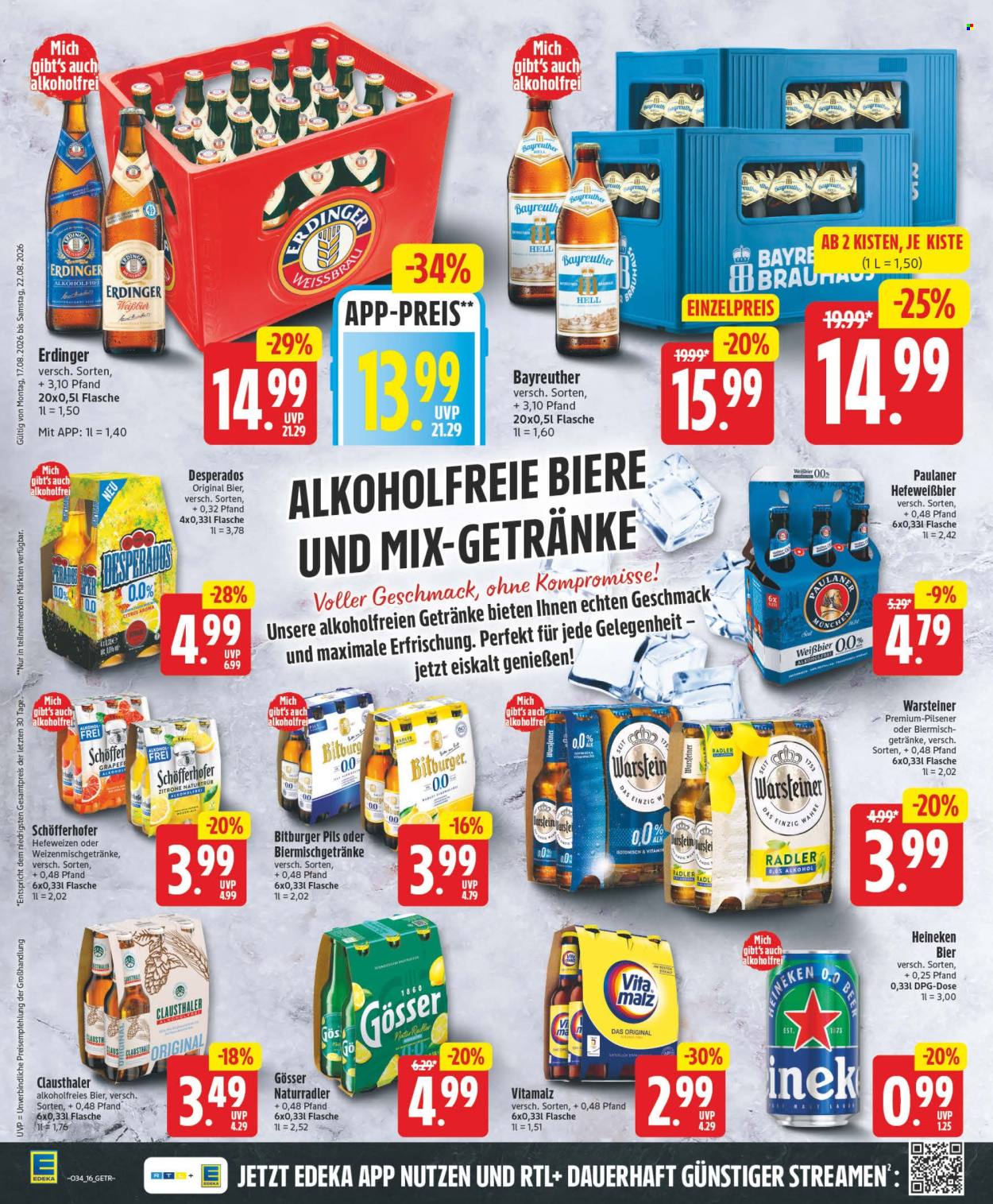 Edeka Prospekte  - 17.8.2026 - 22.8.2026. Seite 16