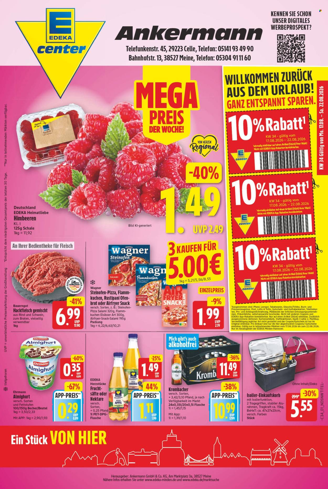 E center Prospekte  - 17.8.2026 - 22.8.2026. Seite 1