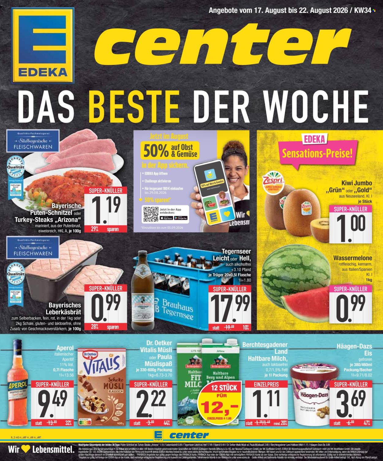 Edeka Prospekte  - 17.8.2026 - 22.8.2026. Seite 1