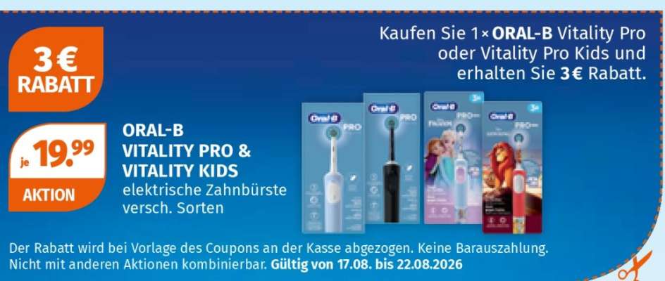 ORAL-B VITALITY PRO & VITALITY KIDS