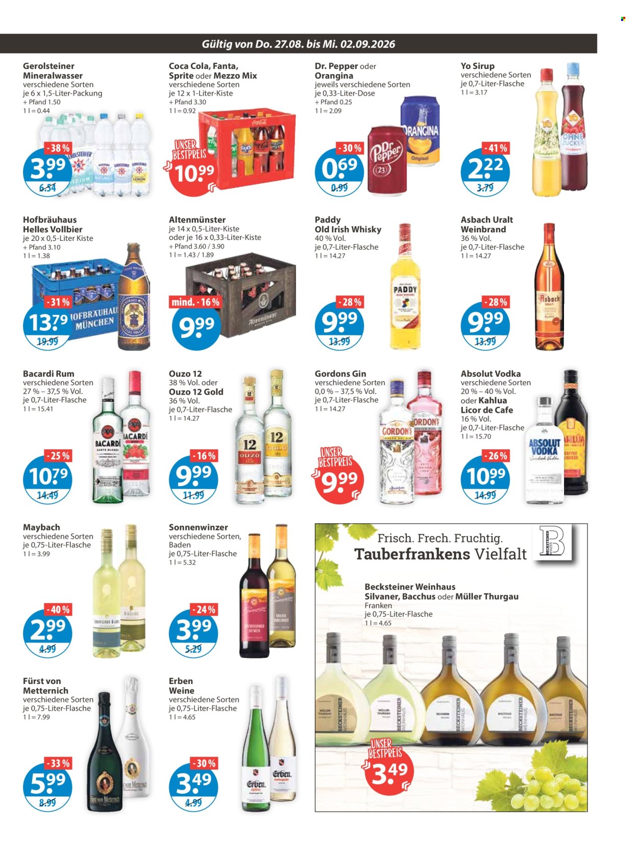 V-Markt Prospekte  - 27.8.2026 - 2.9.2026. Seite 9
