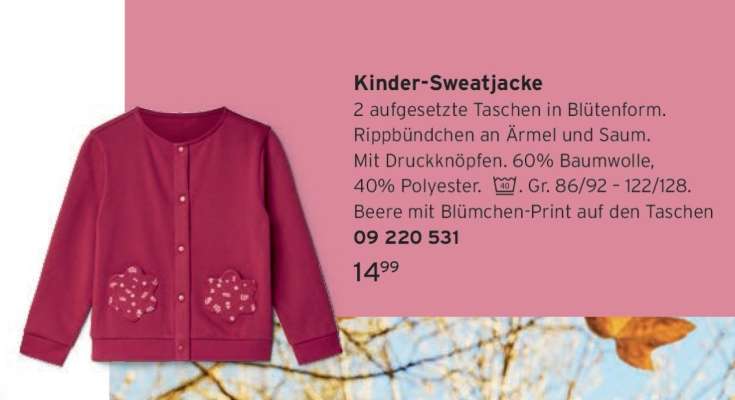 Kinder Sweatjacke