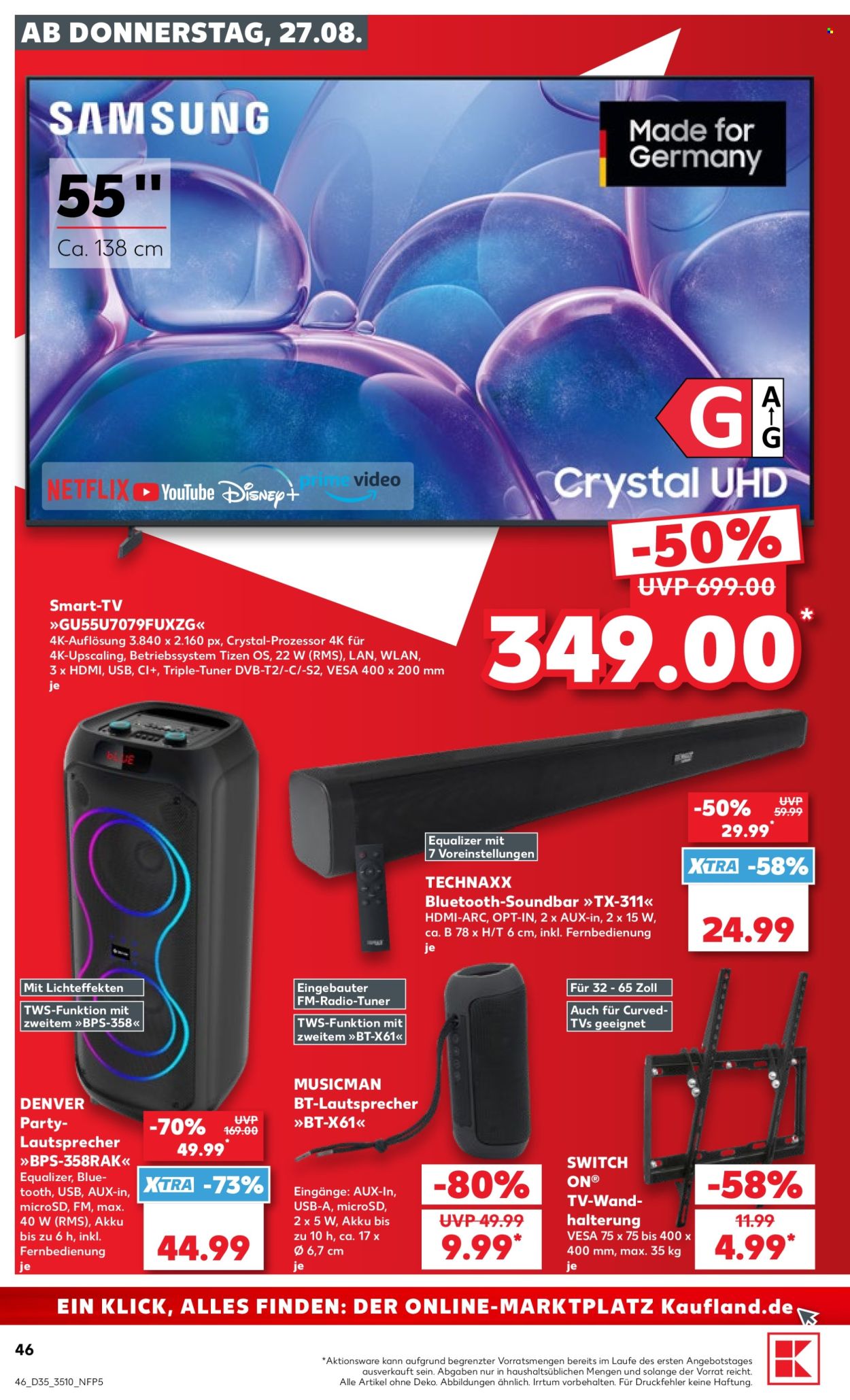 Kaufland Prospekte  - 27.8.2026 - 2.9.2026. Seite 46