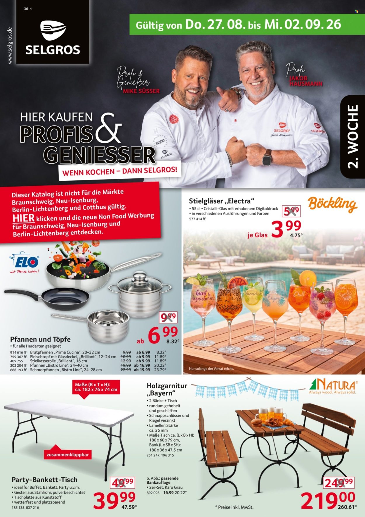 Selgros Prospekte  - 27.8.2026 - 2.9.2026. Seite 1