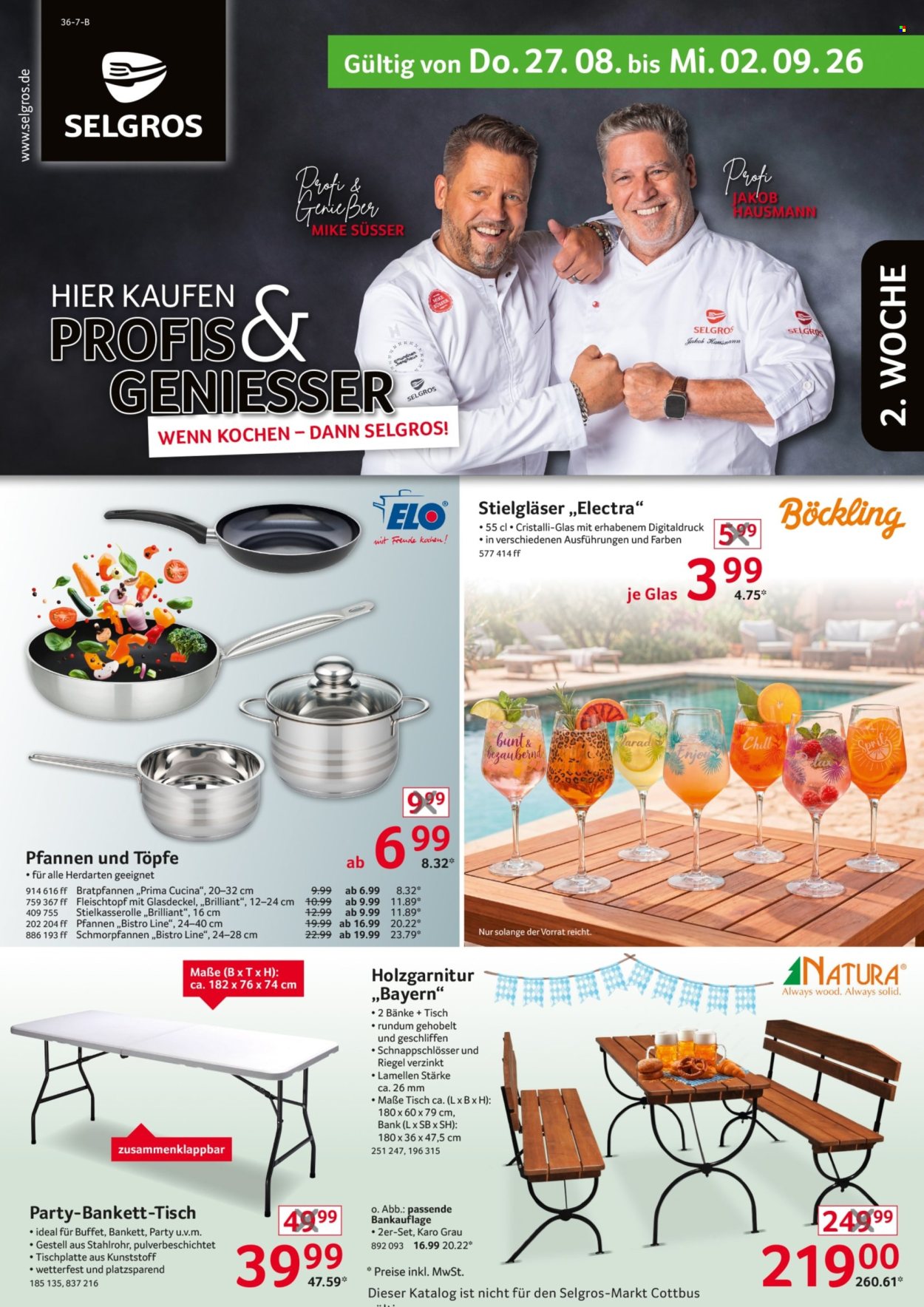 Selgros Prospekte  - 27.8.2026 - 2.9.2026. Seite 1