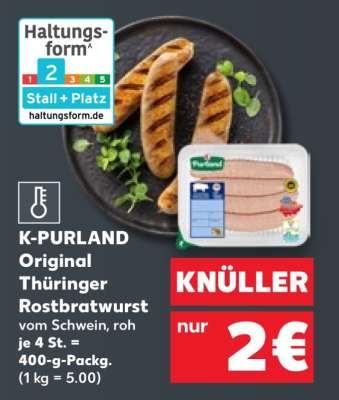 K-PURLAND Original Thüringer Rostbratwurst