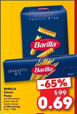BARILLA Classic Pasta