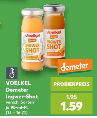 VOELKEL Demeter Ingwer-Shot