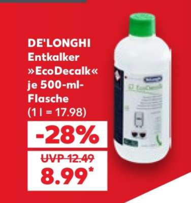 DE'LONGHI Entkalker »EcoDecalk« je 500-ml-Flasche