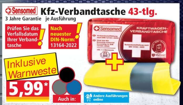 Kfz-Verbandtasche 43-tlg.