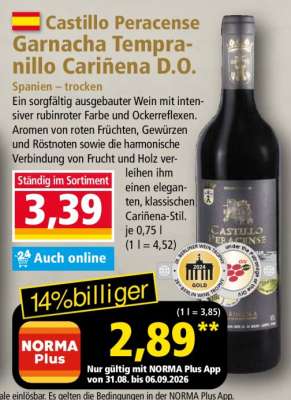 Castillo Peracense Garnacha Tempranillo Cariñena D.O.