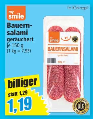 Bauernsalami geräuchert