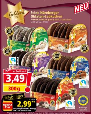 Feine Nürnberger Oblaten-Lebkuchen