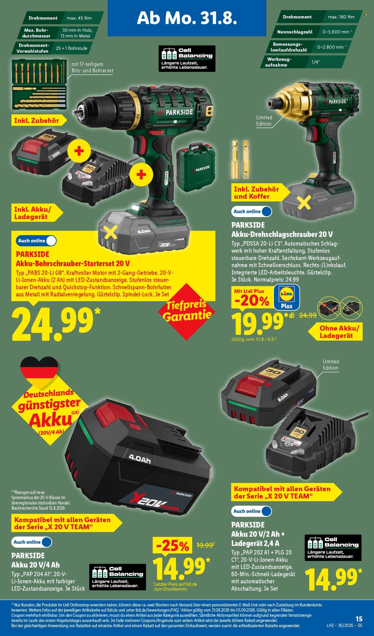 Lidl Prospekte  - 31.8.2026 - 5.9.2026. Seite 31