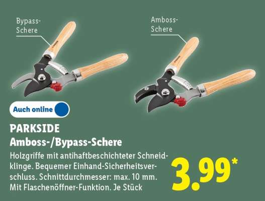 PARKSIDE Amboss-/Bypass-Schere