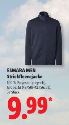 ESMARA MEN Strickfleecejacke