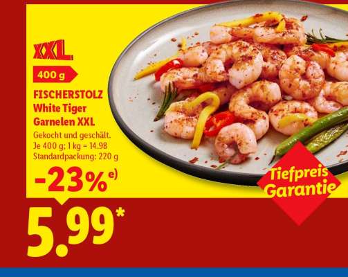 FISCHERSTOLZ White Tiger Garnelen XXL