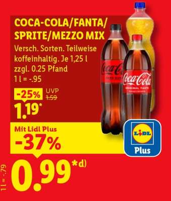 Coca-Cola / Fanta / Sprite / Mezzo Mix