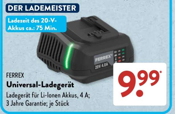 FERREX Universal-Ladegerät