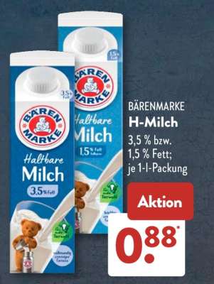 Bärenmarke H-Milch